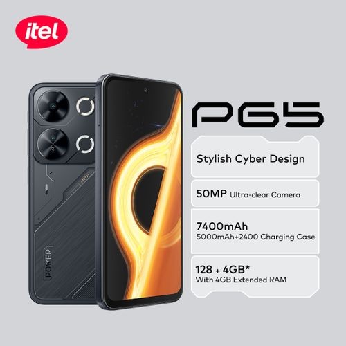 Itel P65 (128GB/256GB, 4GB/6GB/8GB RAM) - 6.7" 120Hz Display, 50MP Camera, 5000mAh Battery, 18W Fast Charging, 4G LTE
