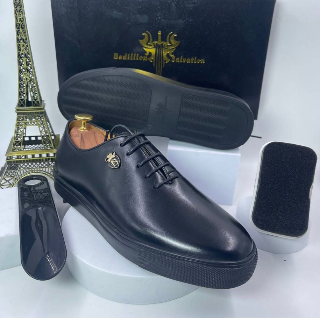 Black Sole Men’s Leather Shoe