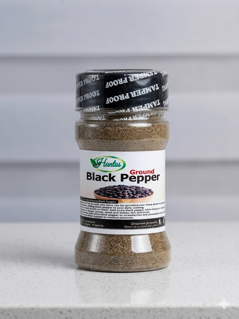 Hantos Ground Black Pepper (100% Pure & Spicy Spice Blend)