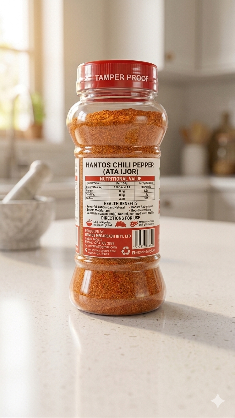 Premium Natural Dried Ground Chili Pepper - 100% Pure for Spicy Meals & Flavor