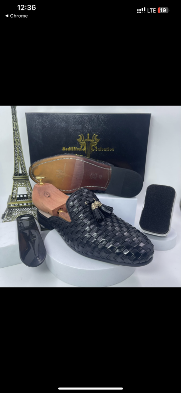 Fashion Men’s Woven Tassel Half Shoe
