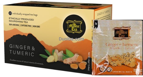 Master Tea Ginger &  Turmeric Herbal Infusion