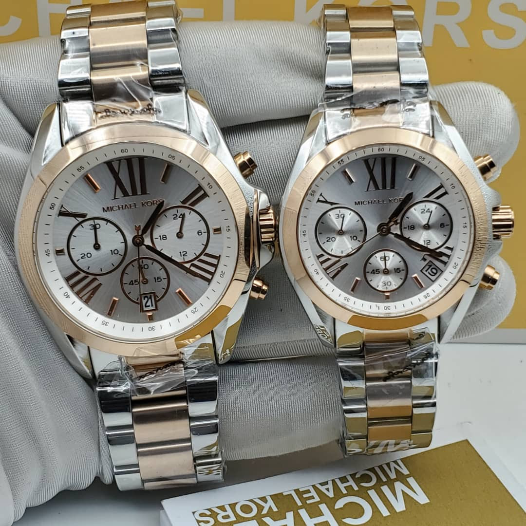 Michael Kors Couple Chain Wristwatch (He & She)
