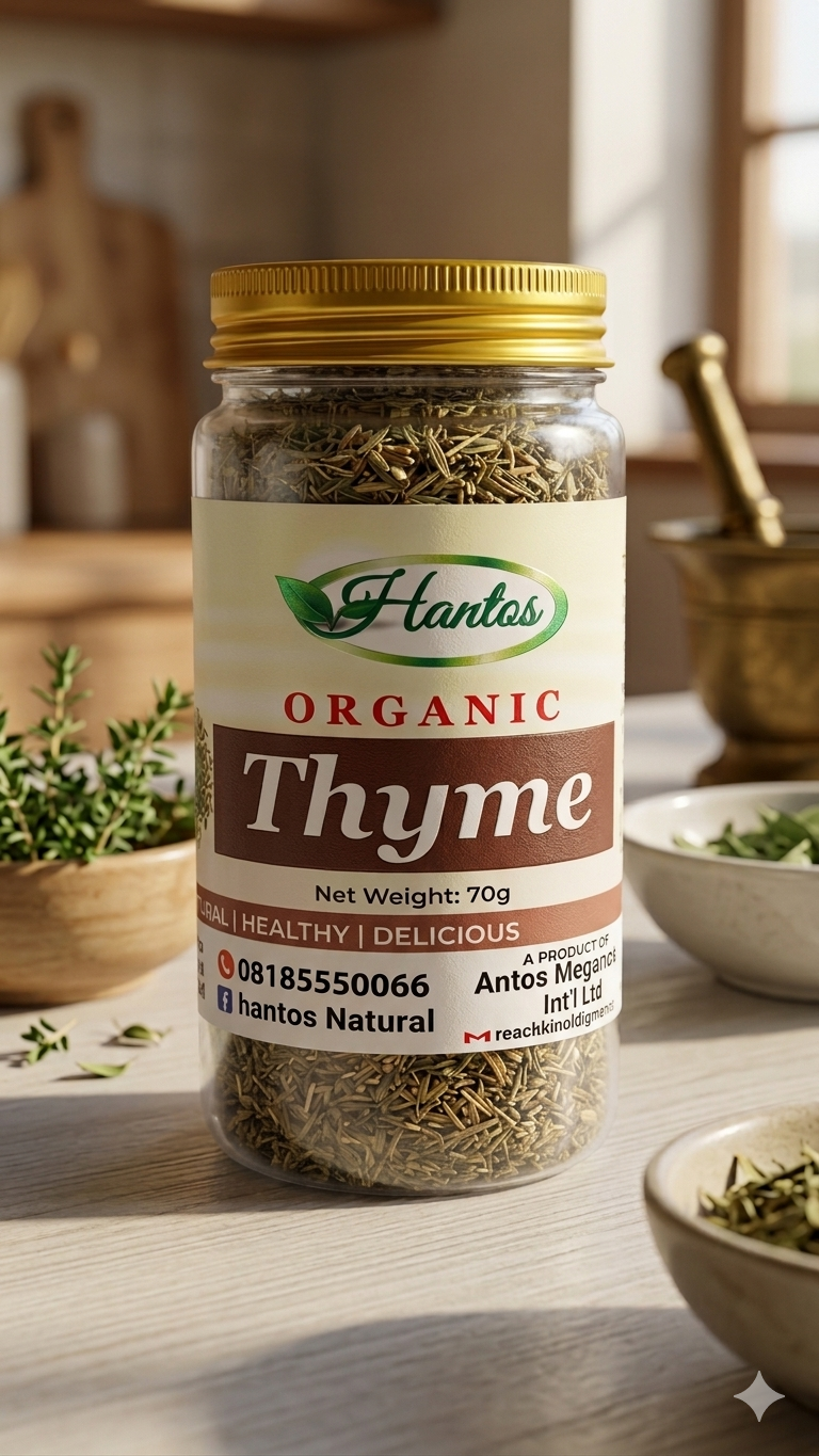 Hantos Dried Thyme Leaves - Premium Quality, 50g Pack