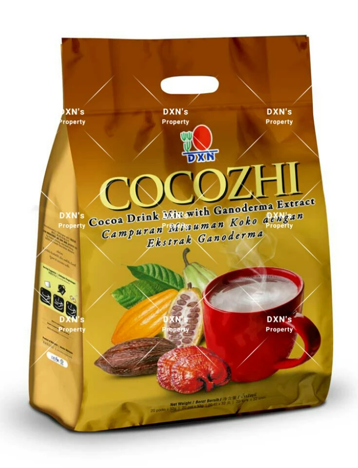 DXN Cocozhi Ganoderma Chocolate Drink (20 Sachets x 32g) – Healthy Family Cocoa Beverage