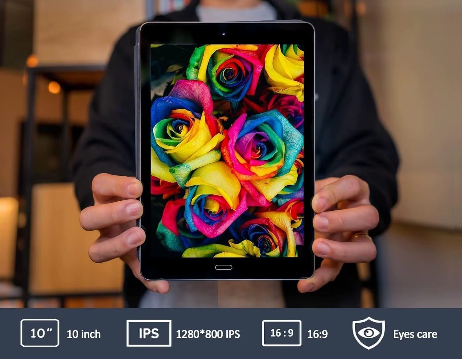 10.1-Inch Android 13 Tablet PC – Octa-Core, 4GB RAM, 5G WiFi + 4G LTE, Dual WiFi Professional Tablet for Business & School