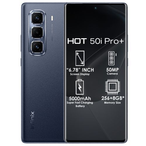 Infinix Hot 50 Pro+ 8GB RAM/256GB ROM 6.78"  Android 14 Smart Phone